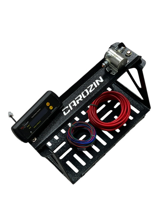 کیت کامل دو باتری خودرو با باکس فلزی مقاوم مخصوص نصب در خودروهای آفرود و کمپینگ